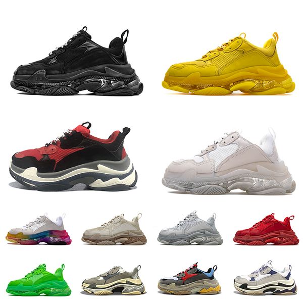 triple s luxury designer shoes clear sole dad 17fw paris sneakers womens mens casual shoe balenciagas crystal bottoms platform beige grey wh, Black
triple s luxury designer shoes clear sole dad 17fw paris sneakers womens mens casual shoe balenciagas crystal bottoms platform beige grey wh, Black