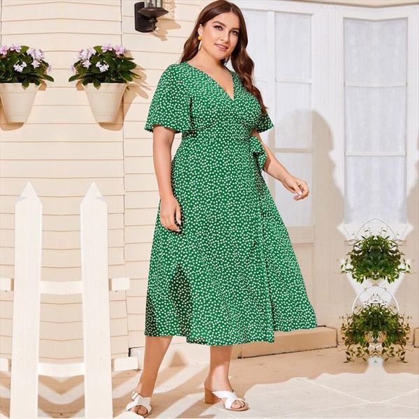 fashion summer casual plus size womens dresses v neck ruffles short sleeve floral print beach ladies wrap, Black;gray
fashion summer casual plus size womens dresses v neck ruffles short sleeve floral print beach ladies wrap, Black;gray