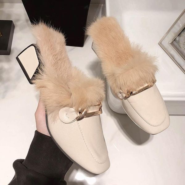 slippers high-heeled shoes lady plush for adults female mule cover toe med rivet slipers women luxury slides fur mules 2021, Black
slippers high-heeled shoes lady plush for adults female mule cover toe med rivet slipers women luxury slides fur mules 2021, Black