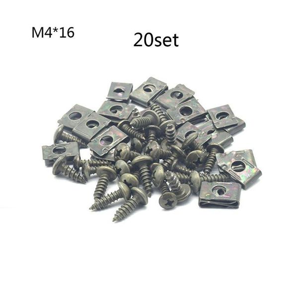 motorcycle wheels & tires 20 sets m4/m5 anti-rust u-type metal clips self-tapping screws retainer kit for car scooter atv moped ebike c45
motorcycle wheels & tires 20 sets m4/m5 anti-rust u-type metal clips self-tapping screws retainer kit for car scooter atv moped ebike c45