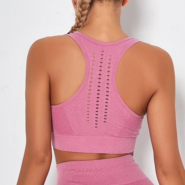yoga outfit gym pitted women's sports open back brassiere wide seamless bra with straps mesh wear for women
yoga outfit gym pitted women's sports open back brassiere wide seamless bra with straps mesh wear for women