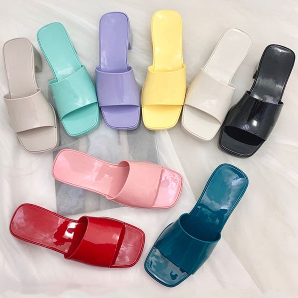 slipper 2021 new jelly shoes thick heel candy colored sandals square head rubber shoes middle heel slippers waterproof platform wearing wate, Black
slipper 2021 new jelly shoes thick heel candy colored sandals square head rubber shoes middle heel slippers waterproof platform wearing wate, Black