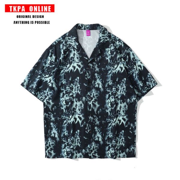 tkpa hip hop printed short sleeve shirt men's and women's high street fashion brand loose bf style casual versatile half sleeve sh, Tan;black
tkpa hip hop printed short sleeve shirt men's and women's high street fashion brand loose bf style casual versatile half sleeve sh, Tan;black