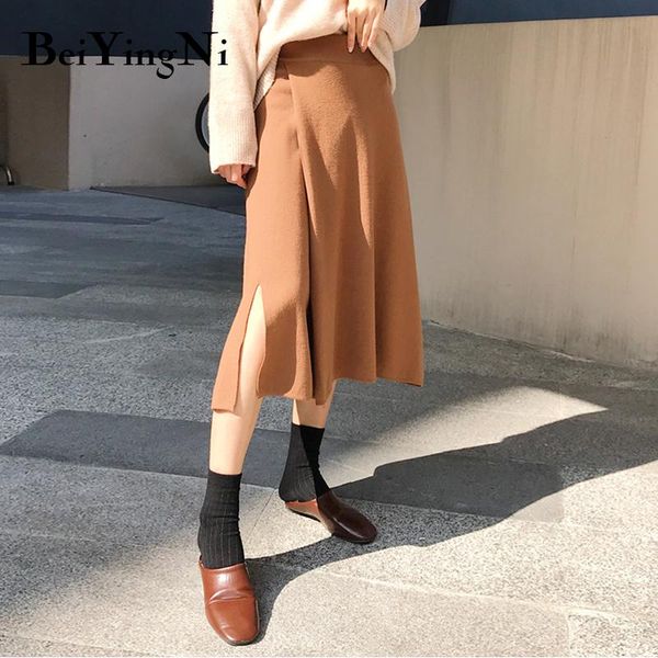 skirts beiyingni midi a line skirt women korean slim elegant fashion split loose ladies autumn winter retro ol high waist, Black
skirts beiyingni midi a line skirt women korean slim elegant fashion split loose ladies autumn winter retro ol high waist, Black