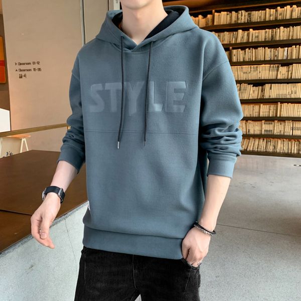 2021 hooded bottomed sweater spring and autumn trend versatile casual pullover men's coat, Black
2021 hooded bottomed sweater spring and autumn trend versatile casual pullover men's coat, Black