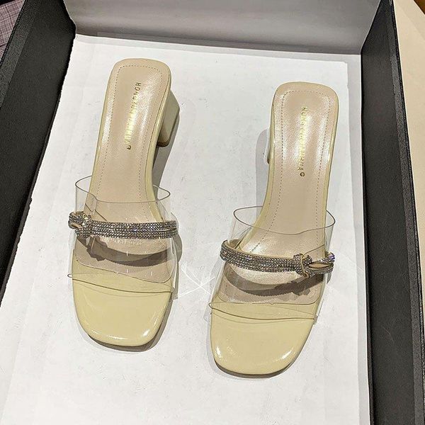 slippers women's flip flops 2021 the fashion all-match women summer outdoor elegant sandals rhinestone transparent high heels, Black
slippers women's flip flops 2021 the fashion all-match women summer outdoor elegant sandals rhinestone transparent high heels, Black