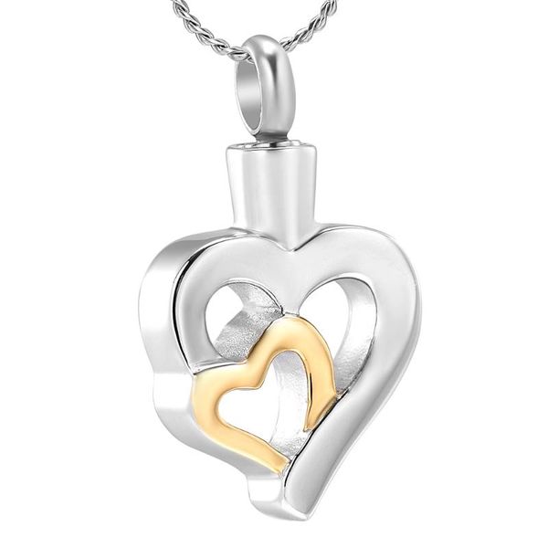 chains heart cremation ashes urn necklace - double love pet human holder keepsake memorial lockets pendant jewelry women, Silver
chains heart cremation ashes urn necklace - double love pet human holder keepsake memorial lockets pendant jewelry women, Silver