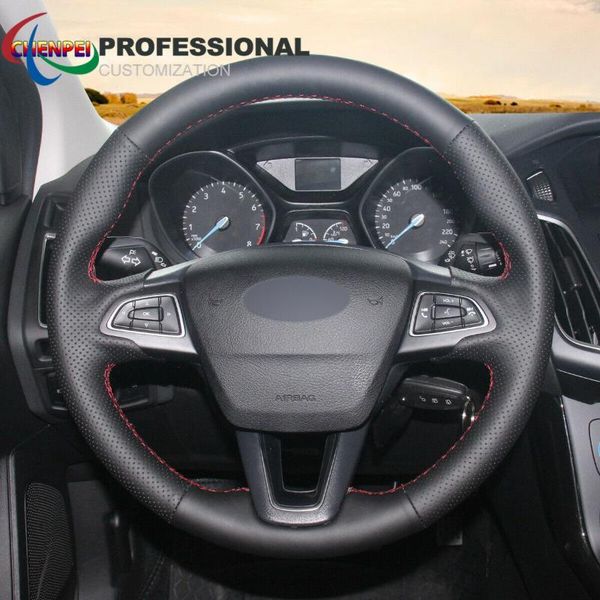 steering wheel covers diy hand-sewn non-slip black leather car cover for focus ecosport escape interior accessories
steering wheel covers diy hand-sewn non-slip black leather car cover for focus ecosport escape interior accessories