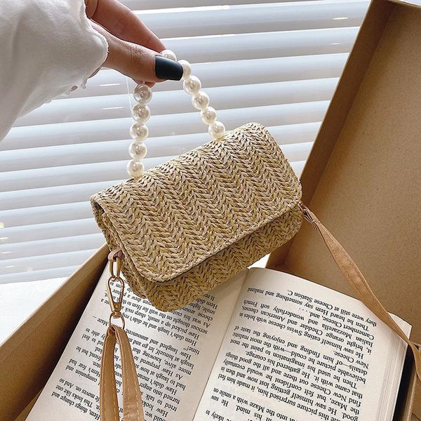 evening bags women 's bag 2021 summer pearl straw small square pastoral style flip portable
evening bags women 's bag 2021 summer pearl straw small square pastoral style flip portable