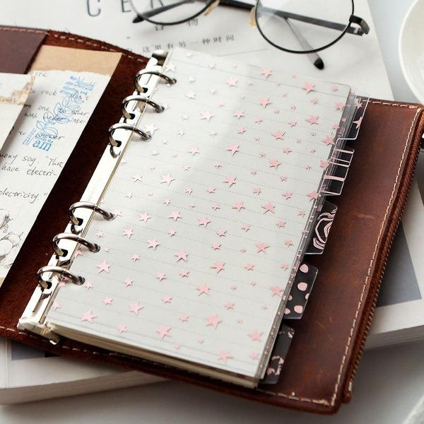 notepads stamping leaf a5a6 index page partition board pvc 5 sheets journal lined binder, Purple;pink
notepads stamping leaf a5a6 index page partition board pvc 5 sheets journal lined binder, Purple;pink