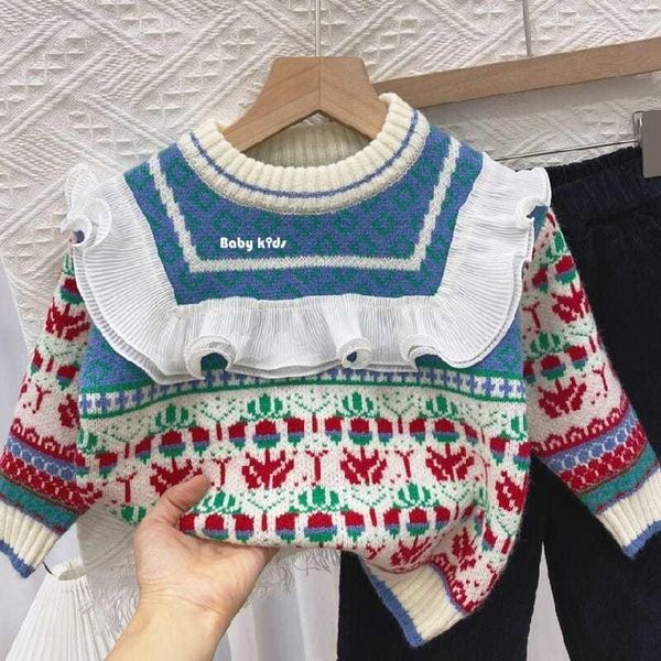 pullover korean girls kids lace sweaters flower baby girl winter clothes autumn dot print sweater children clothing, Blue
pullover korean girls kids lace sweaters flower baby girl winter clothes autumn dot print sweater children clothing, Blue