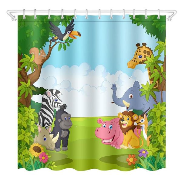 shower curtains wildlife safari curtain kids bathroom cartoon animals in jungle forest cute decorations with hooks
shower curtains wildlife safari curtain kids bathroom cartoon animals in jungle forest cute decorations with hooks