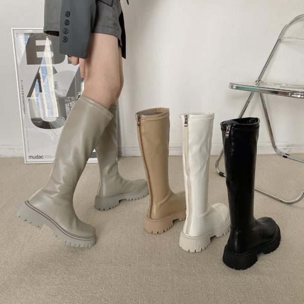 boots 2022 round toe platform riding women black punk chunky heel knee side zip designer shoes botas de mujer
boots 2022 round toe platform riding women black punk chunky heel knee side zip designer shoes botas de mujer