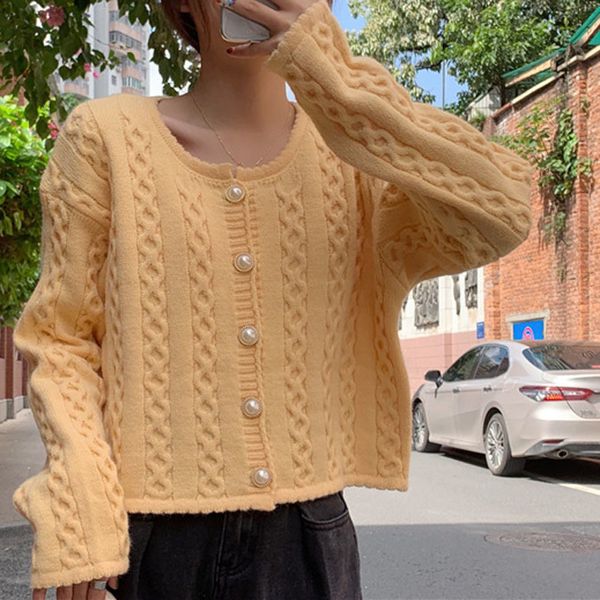 women's sweaters female cardigan autumn winter single beautiful breasted short thicken sweater sweet sleeve long knit fashion neck 4x5x, White;black
women's sweaters female cardigan autumn winter single beautiful breasted short thicken sweater sweet sleeve long knit fashion neck 4x5x, White;black