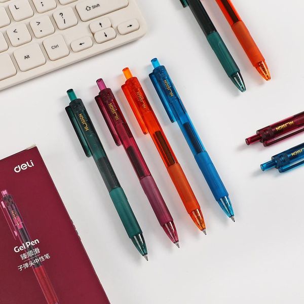 jianwu 4pcs/set nusign series retro color gel pen press black 0.5mm nib carbon pen simplicity office school supplies
jianwu 4pcs/set nusign series retro color gel pen press black 0.5mm nib carbon pen simplicity office school supplies
