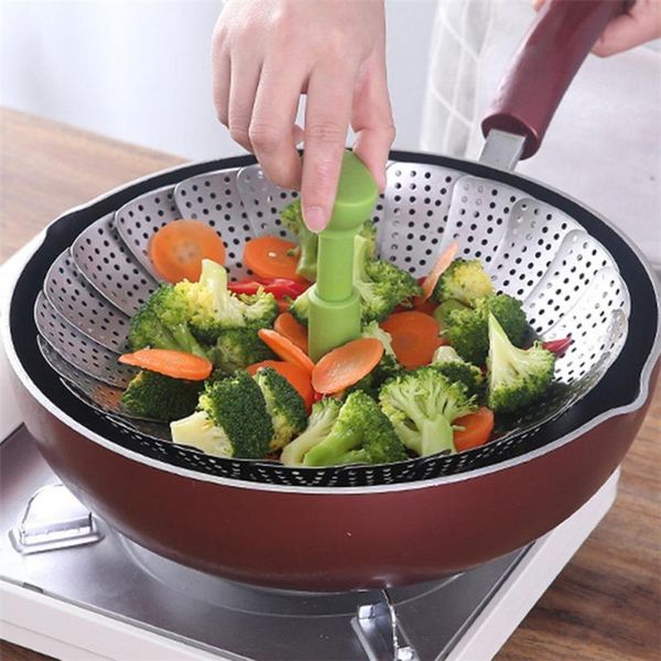 kitchen storage & organization retractable stainless steel rotating steamer multi-function fruit basin water filter drain portable vegetable
kitchen storage & organization retractable stainless steel rotating steamer multi-function fruit basin water filter drain portable vegetable