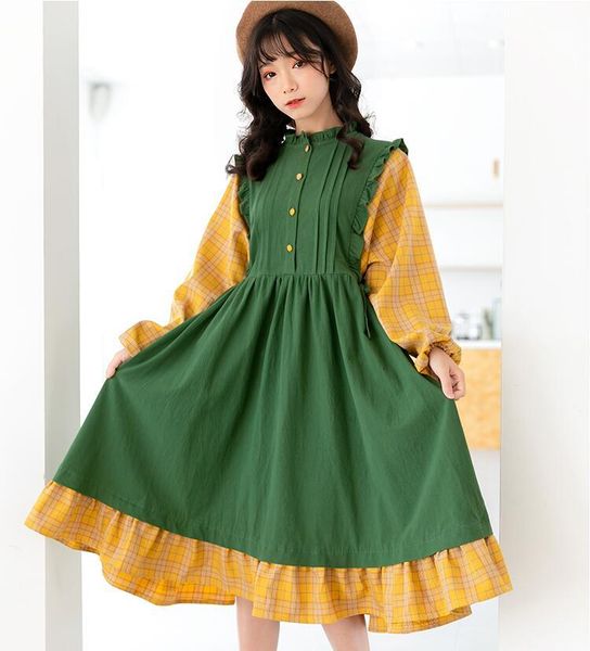 casual dresses vintage sweet lolita dress o-neck batwing sleeve lattice high waist long victorian kawaii girl gothic op loli cos, Black;gray
casual dresses vintage sweet lolita dress o-neck batwing sleeve lattice high waist long victorian kawaii girl gothic op loli cos, Black;gray