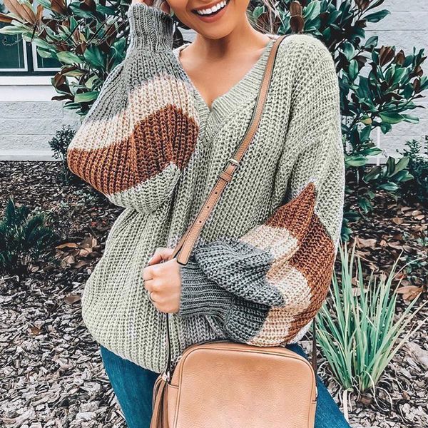 women's sweaters nlw v neck plus size women autumn sweater 2021 winter patchwork loose lantern sleeve chic streetwear jumper female pul, White;black
women's sweaters nlw v neck plus size women autumn sweater 2021 winter patchwork loose lantern sleeve chic streetwear jumper female pul, White;black