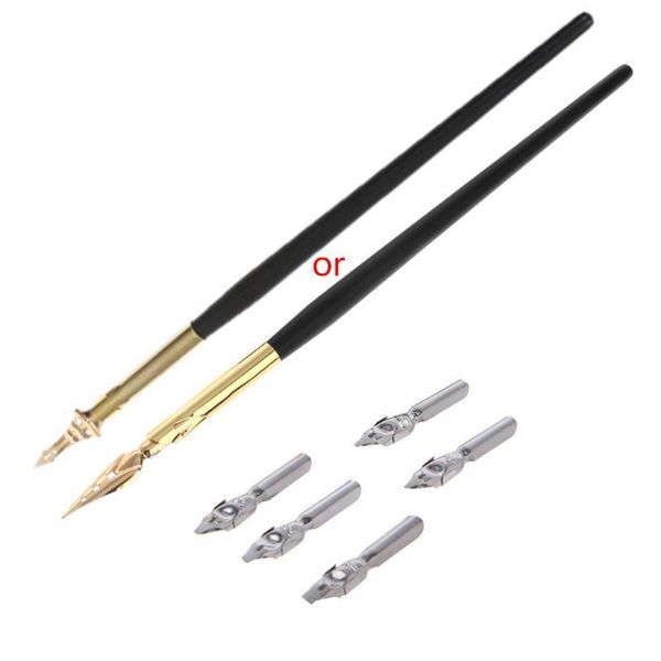 calligraphy drawing dip ink nib pen set signature writing antique elegant gifts 
calligraphy drawing dip ink nib pen set signature writing antique elegant gifts