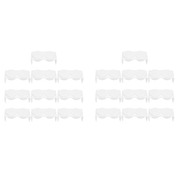 nail art equipment 20 pcs bowl white double wells manicure acrylic liquid cup soaking dish tools for mixing, Silver 
nail art equipment 20 pcs bowl white double wells manicure acrylic liquid cup soaking dish tools for mixing, Silver