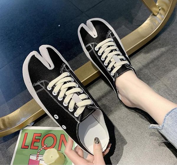 slippers woman sandals fashion split toe half canvas casual shoes breathable vulcanized sneakers zapatillas mujer, Black
slippers woman sandals fashion split toe half canvas casual shoes breathable vulcanized sneakers zapatillas mujer, Black