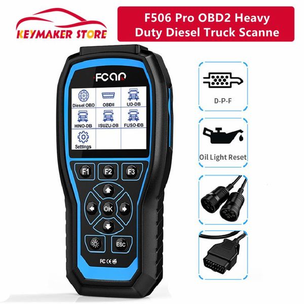 code readers & scan tools f-car f506 pro 2 in 1 obd2 heavy duty diesel truck scanne automotive scanner dpf regeneration oil reset obd diagno
code readers & scan tools f-car f506 pro 2 in 1 obd2 heavy duty diesel truck scanne automotive scanner dpf regeneration oil reset obd diagno