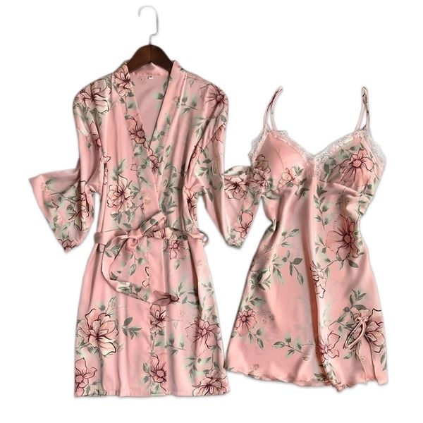 fresh floral satins silk robe gown sets women bathrobes kimono dressing gown lace silk flower sleepwear women robe suits 210203, Black;red
fresh floral satins silk robe gown sets women bathrobes kimono dressing gown lace silk flower sleepwear women robe suits 210203, Black;red