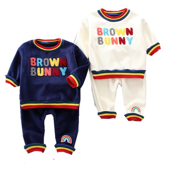 2020 autumn winter baby casual tracksuit children boy girl plus velvet t-shirt + pants 2pcs/sets kids sport infant clothing, White
2020 autumn winter baby casual tracksuit children boy girl plus velvet t-shirt + pants 2pcs/sets kids sport infant clothing, White