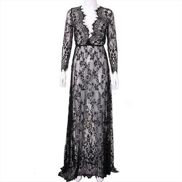 long flower pattern lace maternity womens dress evening pgraphy party prom see through dresses plus size vestido, Black;gray
long flower pattern lace maternity womens dress evening pgraphy party prom see through dresses plus size vestido, Black;gray