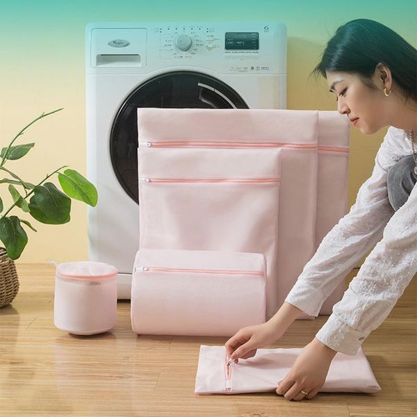 laundry bags beautiful light pink laudry bag protecting clothes machine for classified washing household net