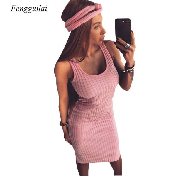 casual dresses sleeveless knitted tank dress women knee length bodycon summer 2021 slim scoop neck ribbed robe femme sundress, Black;gray
casual dresses sleeveless knitted tank dress women knee length bodycon summer 2021 slim scoop neck ribbed robe femme sundress, Black;gray