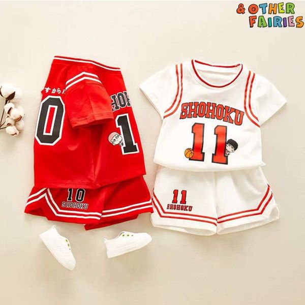 boys' foreign style suit summer baby slam dunk master sport two piece short sleeve clothes trendy children's wear, White
boys' foreign style suit summer baby slam dunk master sport two piece short sleeve clothes trendy children's wear, White