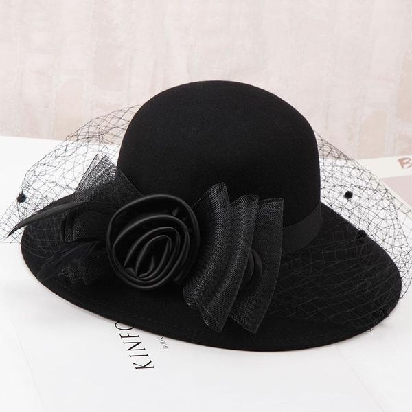 stingy brim hats lady fashion fedoras hat girls wool cap female flowers dome students leisure warm b-8926, Blue;gray
stingy brim hats lady fashion fedoras hat girls wool cap female flowers dome students leisure warm b-8926, Blue;gray