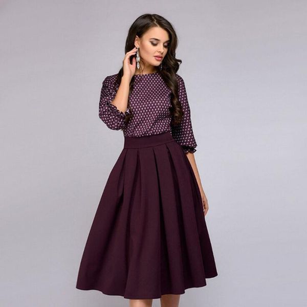 casual dresses nice vintage polka dot dress o neck long sleeve robe gown big swing retro party rockabilly 50s 70s elegant women, Black;gray
casual dresses nice vintage polka dot dress o neck long sleeve robe gown big swing retro party rockabilly 50s 70s elegant women, Black;gray