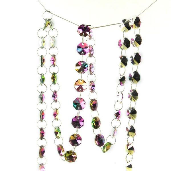 k9 14mm octagon beads rainbow wedding crystal garland chain x-mas tree decoration
k9 14mm octagon beads rainbow wedding crystal garland chain x-mas tree decoration