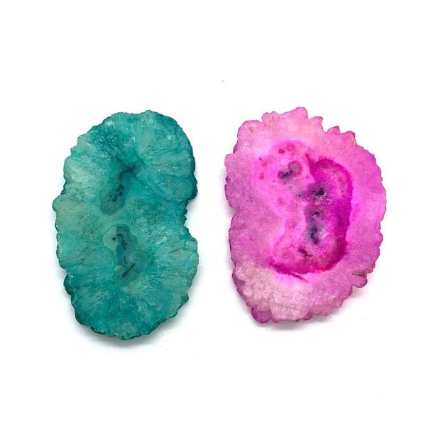 charms 1 piece of irregular shape slice natural stone agate crystal pink green ladies necklace bracelet pendant party jewelry making, Bronze;silver
charms 1 piece of irregular shape slice natural stone agate crystal pink green ladies necklace bracelet pendant party jewelry making, Bronze;silver