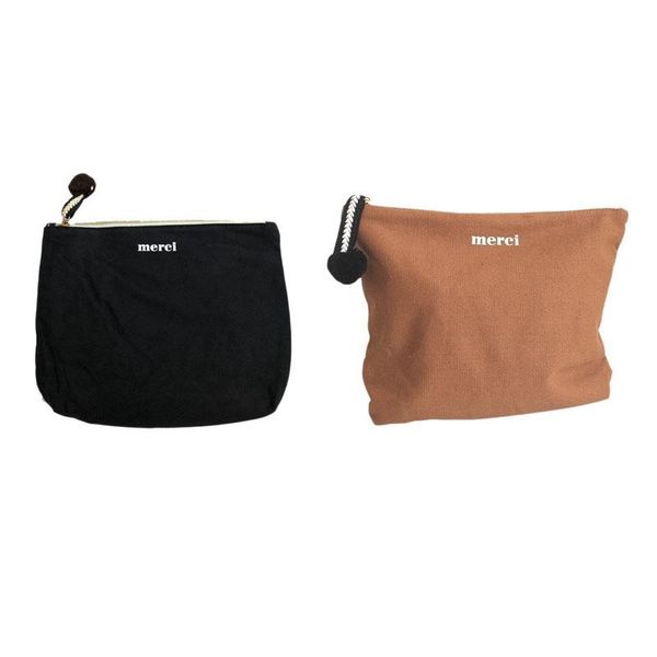 cosmetic bags & cases 2 pcs women korean canvas bag wash travel pouch make up organizer clutch bag, brown black
cosmetic bags & cases 2 pcs women korean canvas bag wash travel pouch make up organizer clutch bag, brown black
