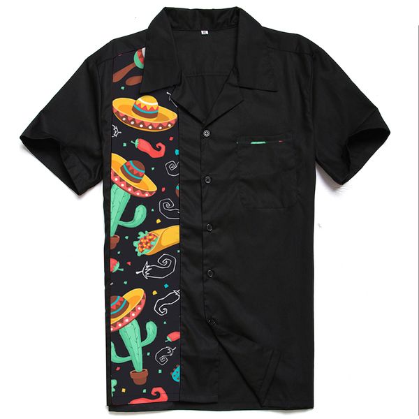 2021 new streetwear rockabilly clothes vintage men's cactus tacos button up shirts short sleeve western bowling blouse qlo3, White;black
2021 new streetwear rockabilly clothes vintage men's cactus tacos button up shirts short sleeve western bowling blouse qlo3, White;black