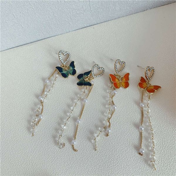 hbp fashion mori's sweet butterfly feminine tassel summer pearl crystal french net red earrings silver needle
hbp fashion mori's sweet butterfly feminine tassel summer pearl crystal french net red earrings silver needle