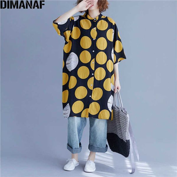 plus size women blouse cotton linen buttons shirts polka dot female loose casual clothes fashion long cardigan 4xl 210531, White
plus size women blouse cotton linen buttons shirts polka dot female loose casual clothes fashion long cardigan 4xl 210531, White