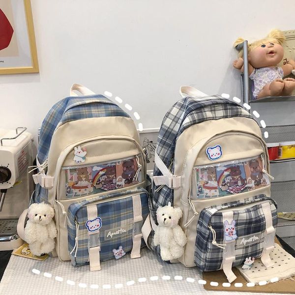 school bags fashion women patchwork students backpack plaid large capacity waterproof knapsack bolsa mochila college preppy bag
school bags fashion women patchwork students backpack plaid large capacity waterproof knapsack bolsa mochila college preppy bag