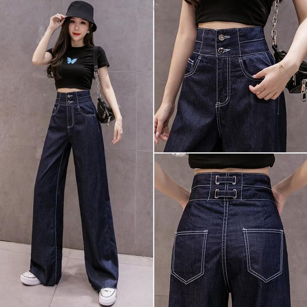 women's jeans denim pants hight waist wide leg blue plus size vintage trouser korean style all-match full-length
women's jeans denim pants hight waist wide leg blue plus size vintage trouser korean style all-match full-length