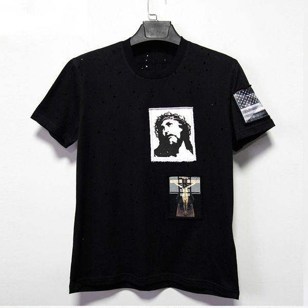 2021 new camiseta masculina impressa jesus grficos algodo em torno do pescoo manga curta furos montagem jovem uomo t marca 02tq, White;black
2021 new camiseta masculina impressa jesus grficos algodo em torno do pescoo manga curta furos montagem jovem uomo t marca 02tq, White;black