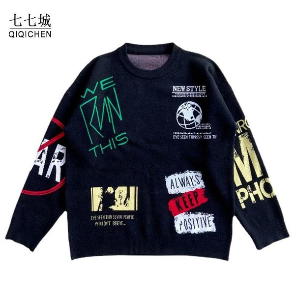 men's sweaters knitted men harajuku letters graffiti sweater fashion casual o- neck pullover oversized hip hop couple streetwear autum, White;black
men's sweaters knitted men harajuku letters graffiti sweater fashion casual o- neck pullover oversized hip hop couple streetwear autum, White;black