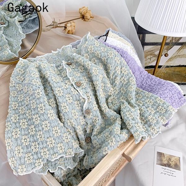 women's blouses & shirts gagaok sweet women 2021 summer casual korean candy color simple fashion lace patchwork o-neck back to the bas, White
women's blouses & shirts gagaok sweet women 2021 summer casual korean candy color simple fashion lace patchwork o-neck back to the bas, White
