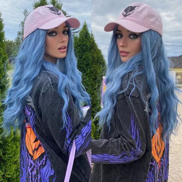 synthetic wigs long blue hair natural wavy high temperature fiber for black women cosplay party daily with bangs
synthetic wigs long blue hair natural wavy high temperature fiber for black women cosplay party daily with bangs