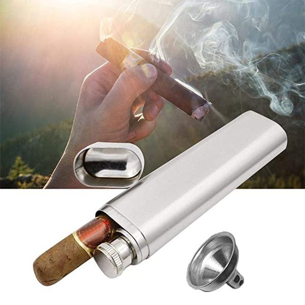 stainless steel thermos, box with funnel, portable cigar box, father's day gift, wedding, 2oz
stainless steel thermos, box with funnel, portable cigar box, father's day gift, wedding, 2oz