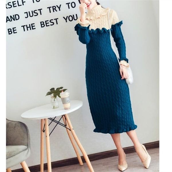 sweater slim dress autumn winter retro elegant large lapel collar color matching thin temperament long sleeve 211220, Black;gray
sweater slim dress autumn winter retro elegant large lapel collar color matching thin temperament long sleeve 211220, Black;gray