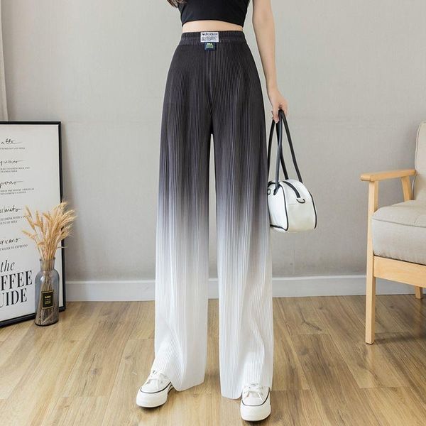 women's pants & capris 2021 summer high waist gradient silk drape loose and thin straight harem casual, Black;white
women's pants & capris 2021 summer high waist gradient silk drape loose and thin straight harem casual, Black;white
