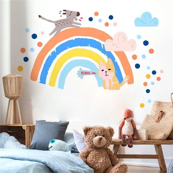 wall stickers cartoon animal rainbow clouds for kids room girls bedroom decor mural decal adesivo de parede
wall stickers cartoon animal rainbow clouds for kids room girls bedroom decor mural decal adesivo de parede
